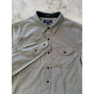 Roark Shirt Sz S Gray Classic Fit Organic Cotton Long Sleeve Casual‎ Travel